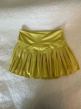 Goldhinge Pleated Tennis Skirt Gold/Yellow Estimated XS/S